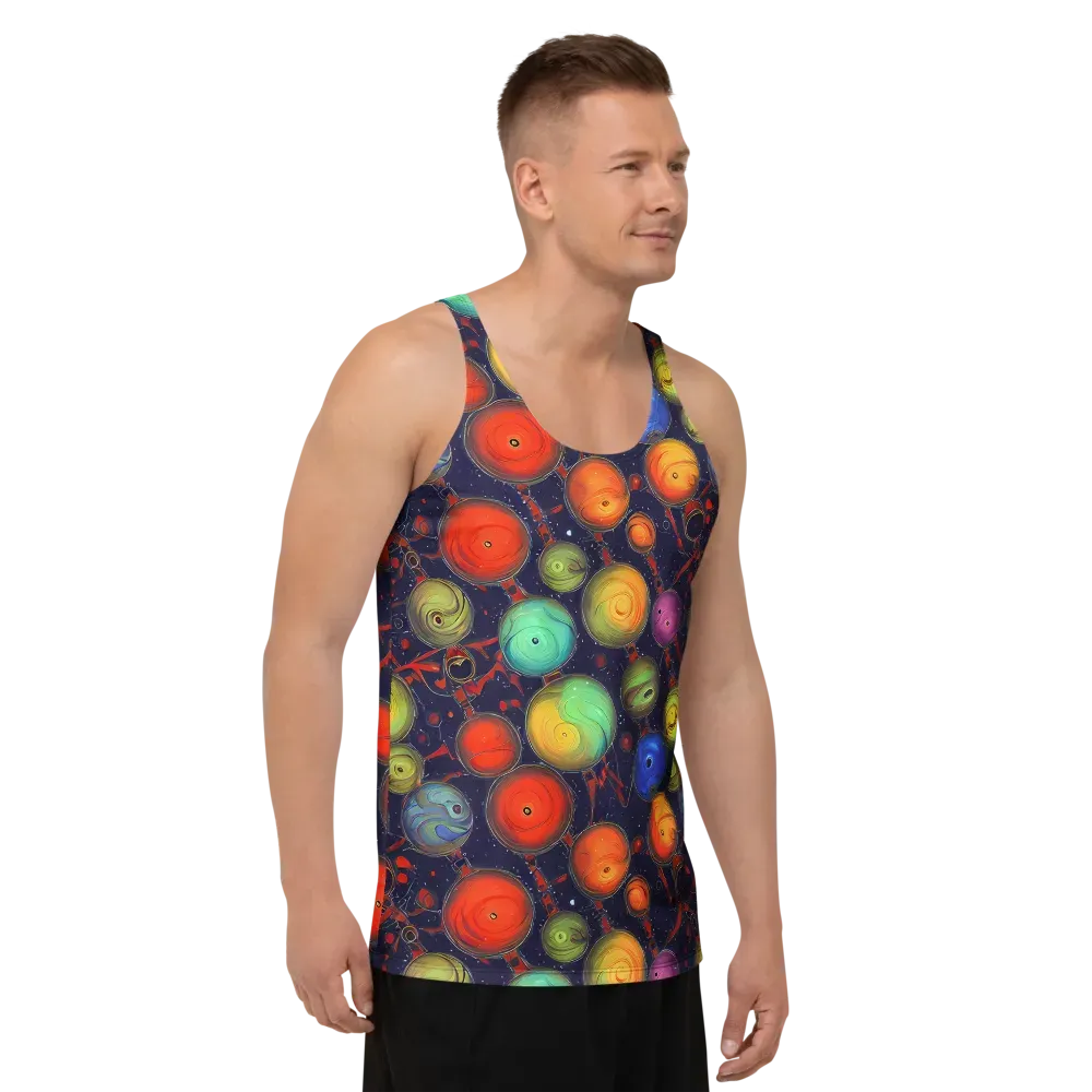 Orbiting Kaleidoscope on Men's Tank Top — Right Front