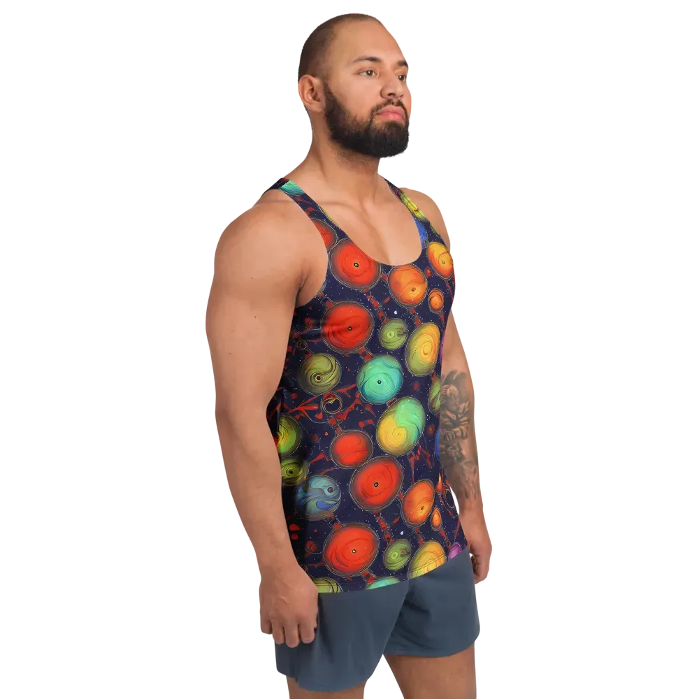 Orbiting Kaleidoscope on Men's Tank Top — Right Front