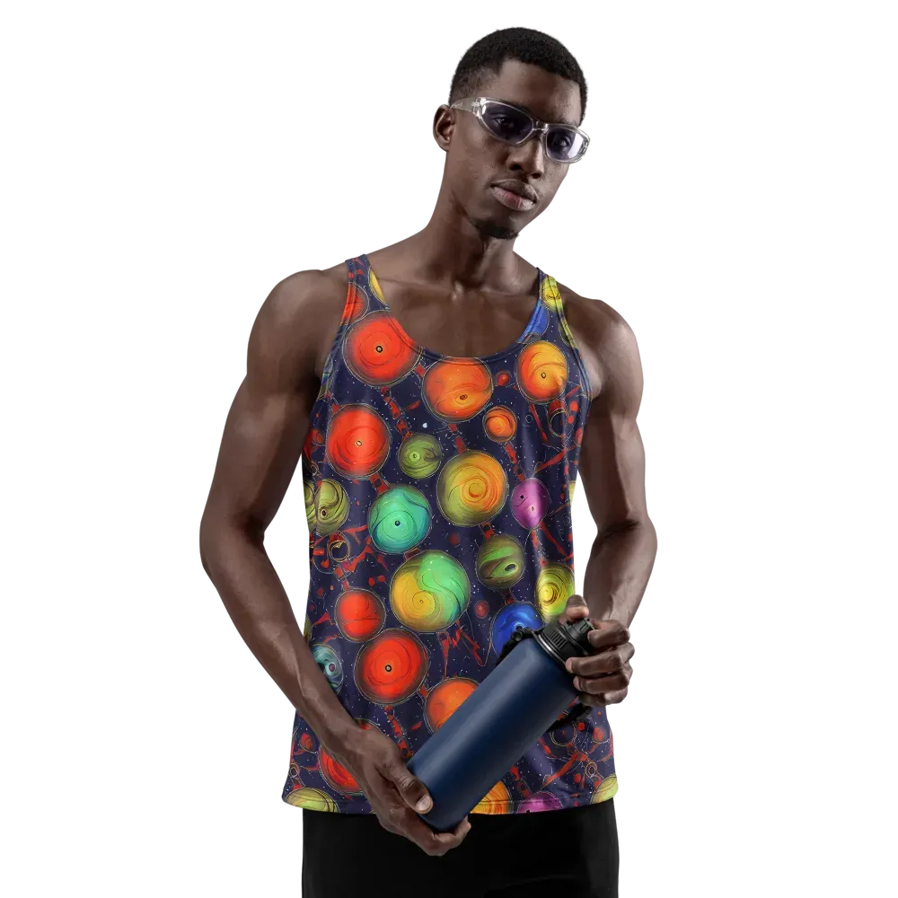 Orbiting Kaleidoscope on Men's Tank Top — Front