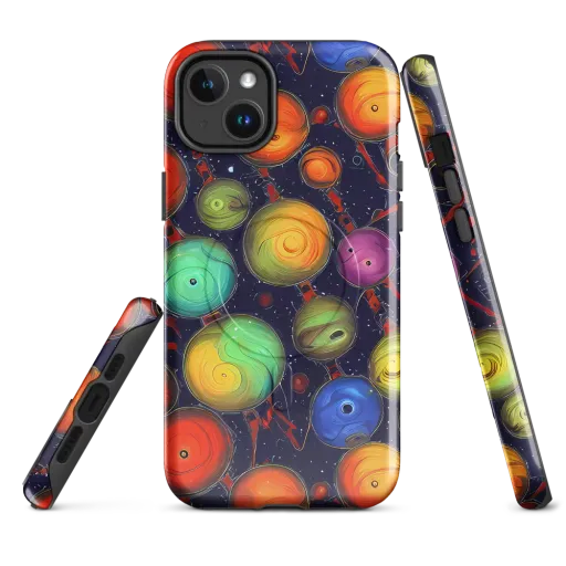 Orbiting Kaleidoscope on a MagSafe Tough Case for iPhone®