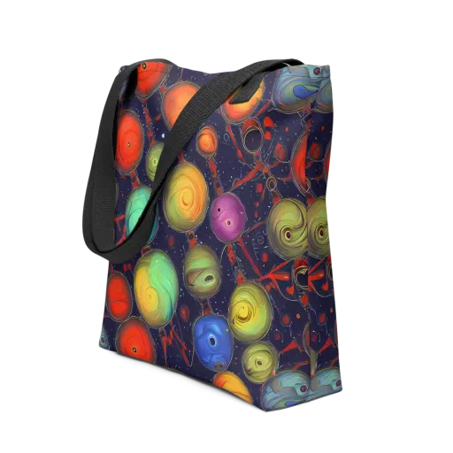 Orbiting Kaleidoscope on a Tote Bag
