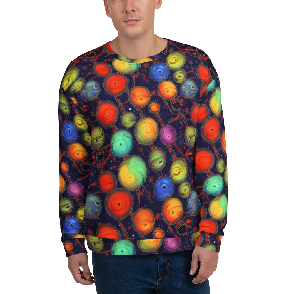 Orbiting Kaleidoscope on Sweatshirt — Front