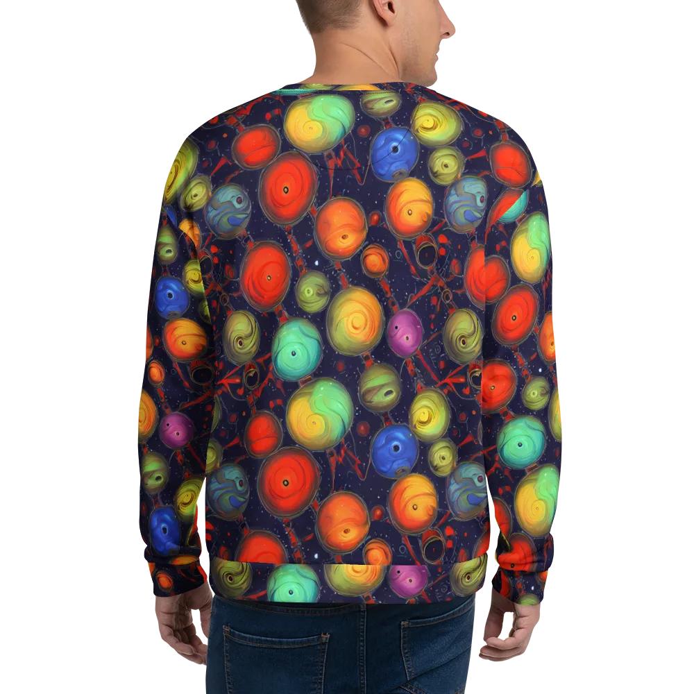 Orbiting Kaleidoscope on Sweatshirt — Back