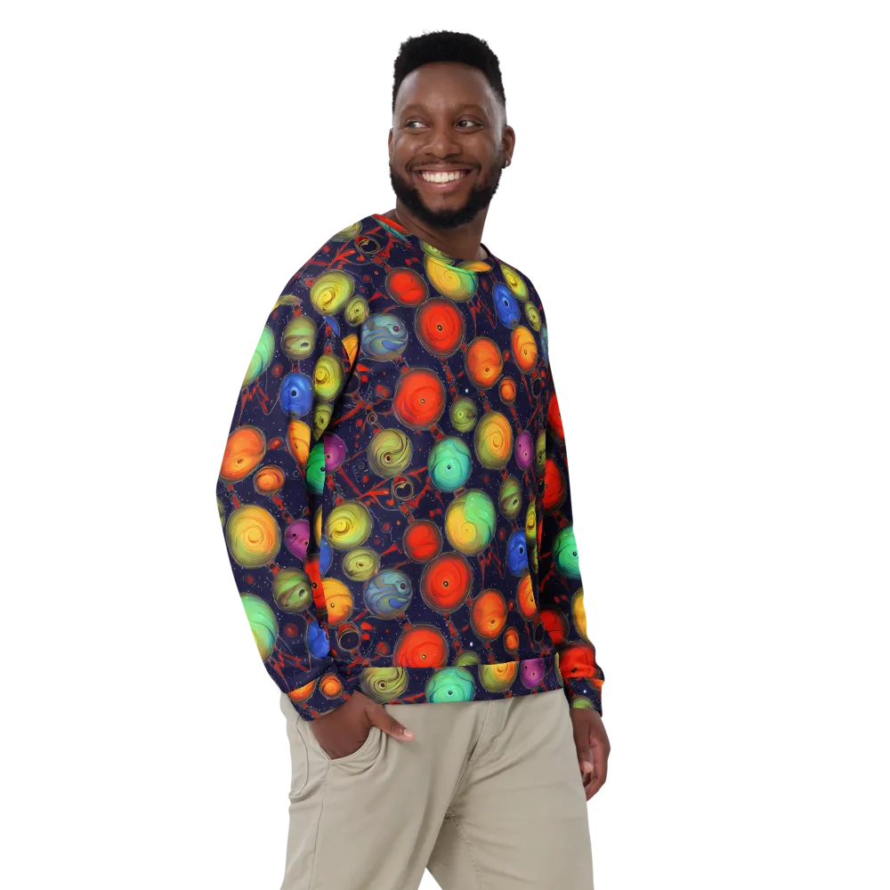 Orbiting Kaleidoscope on Sweatshirt — Front