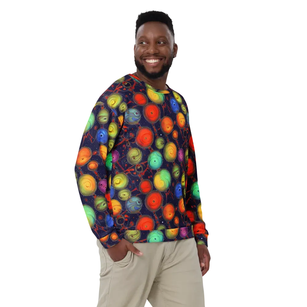 Orbiting Kaleidoscope on Sweatshirt — Front