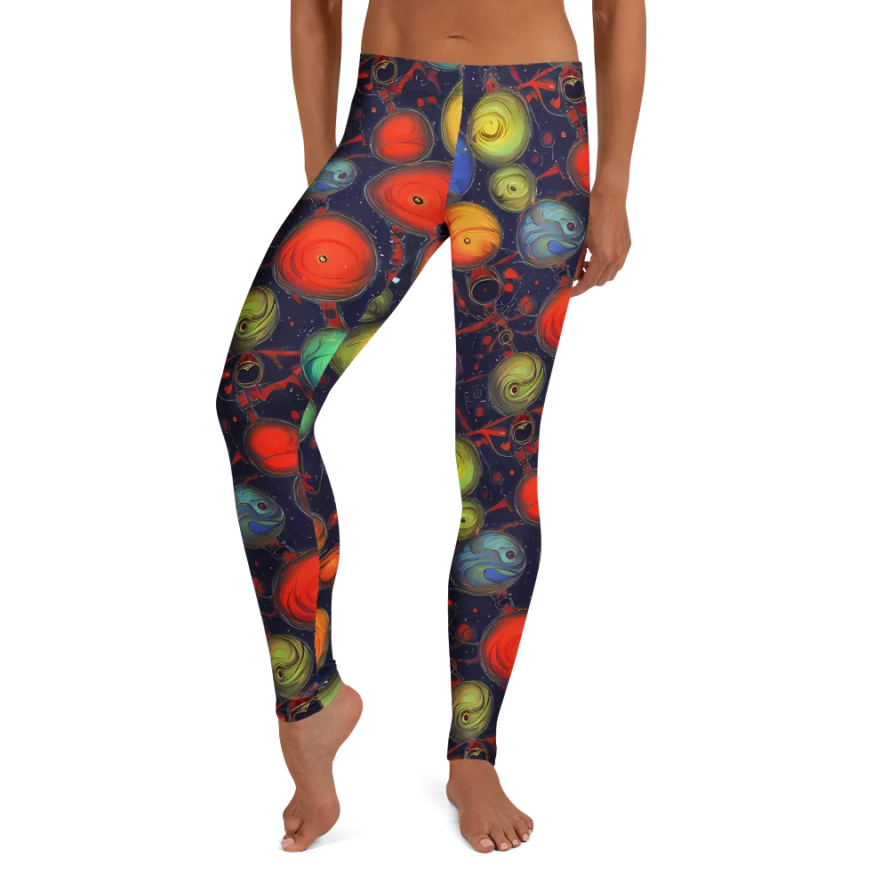 Orbiting Kaleidoscope on Leggings — Front