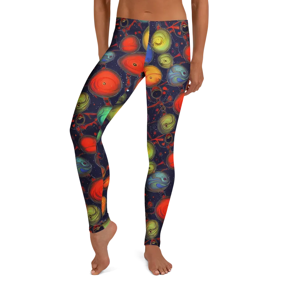 Orbiting Kaleidoscope on Leggings — Front