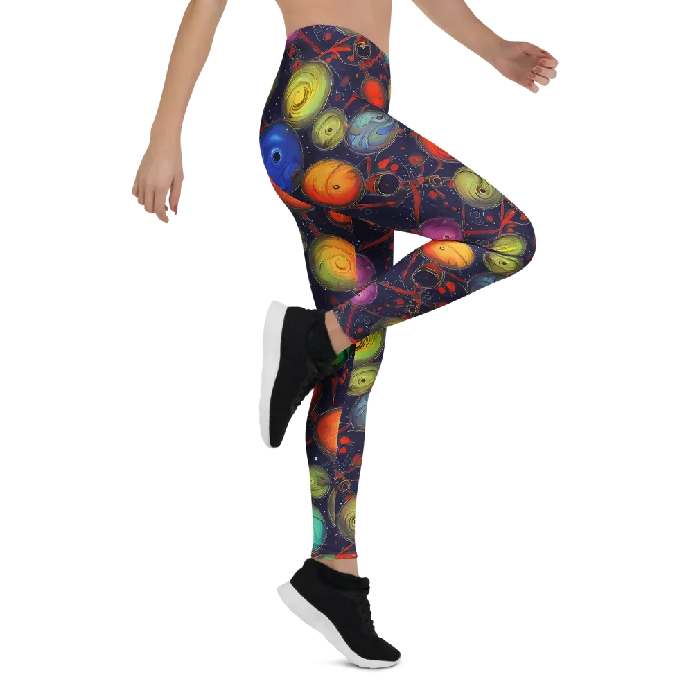 Orbiting Kaleidoscope on Leggings — Right