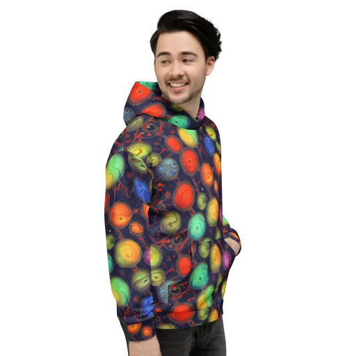 Orbiting Kaleidoscope on a Hoodie