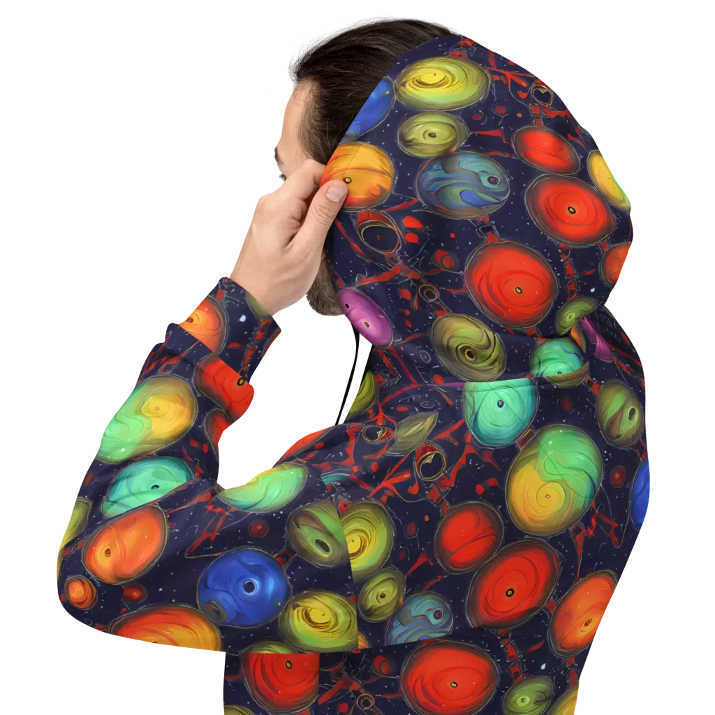 Orbiting Kaleidoscope on Hoodie — Back