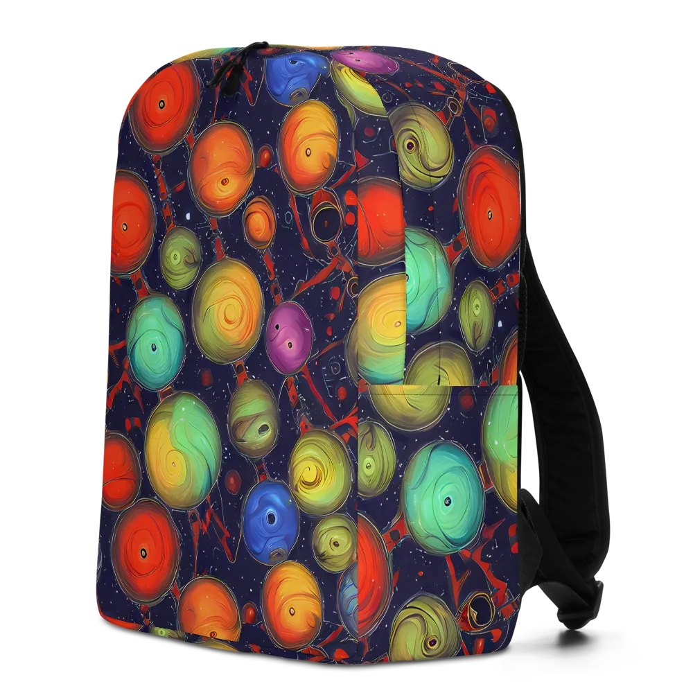 Orbiting Kaleidoscope on Minimalist Backpack — Left
