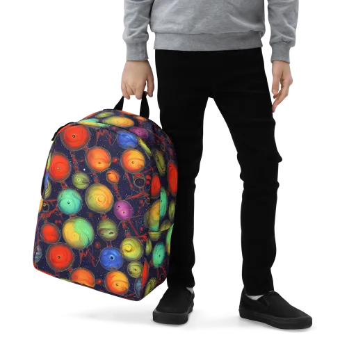 Orbiting Kaleidoscope on a Minimalist Backpack