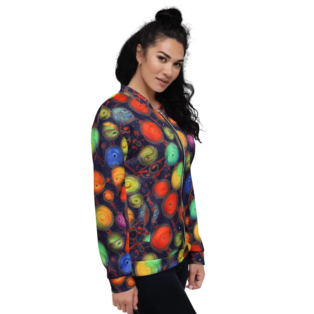 Orbiting Kaleidoscope on Bomber Jacket — Right