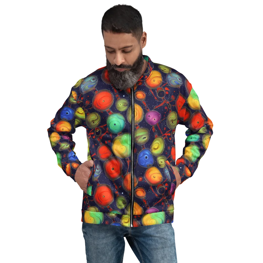 Orbiting Kaleidoscope on Bomber Jacket — Front