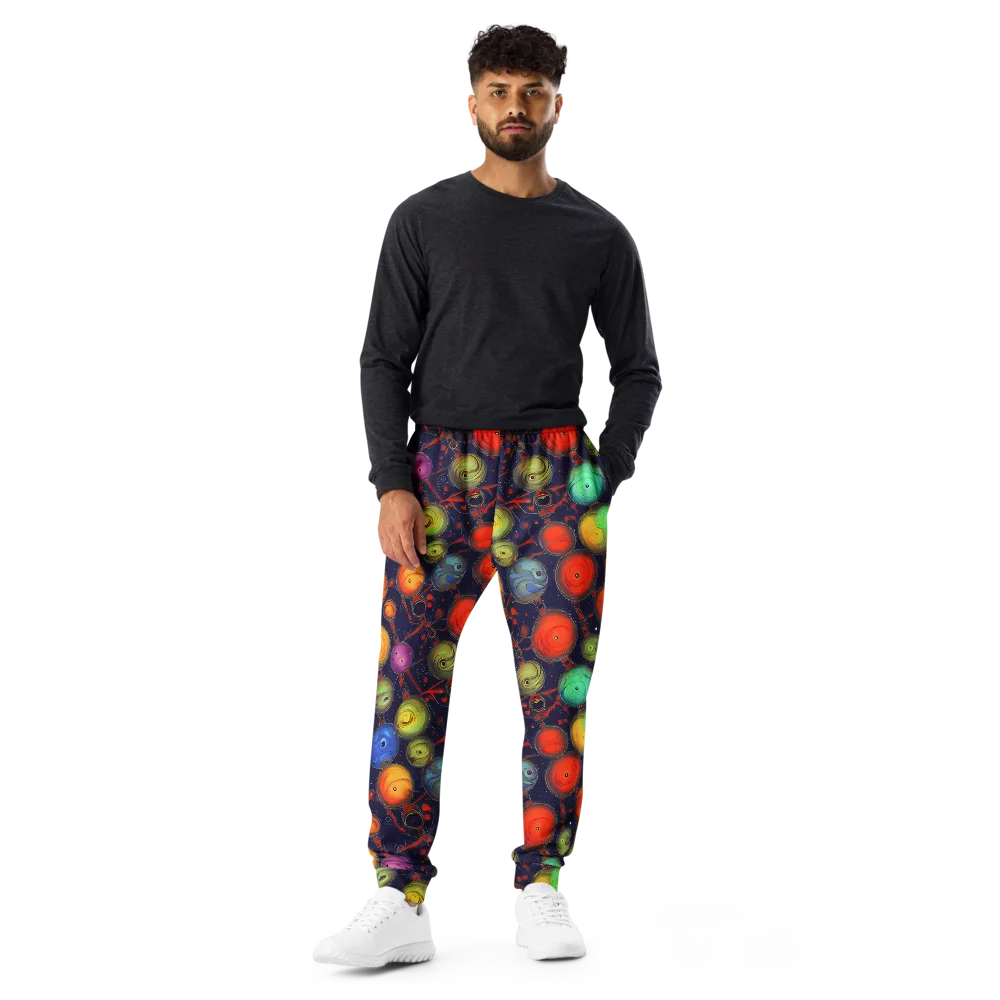 Orbiting Kaleidoscope on Men's Joggers — Front