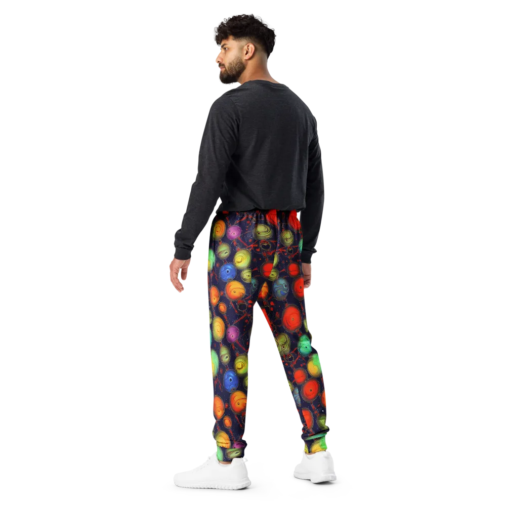 Orbiting Kaleidoscope on Men's Joggers — Back