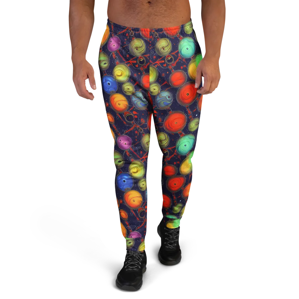 Orbiting Kaleidoscope on Men's Joggers — Front