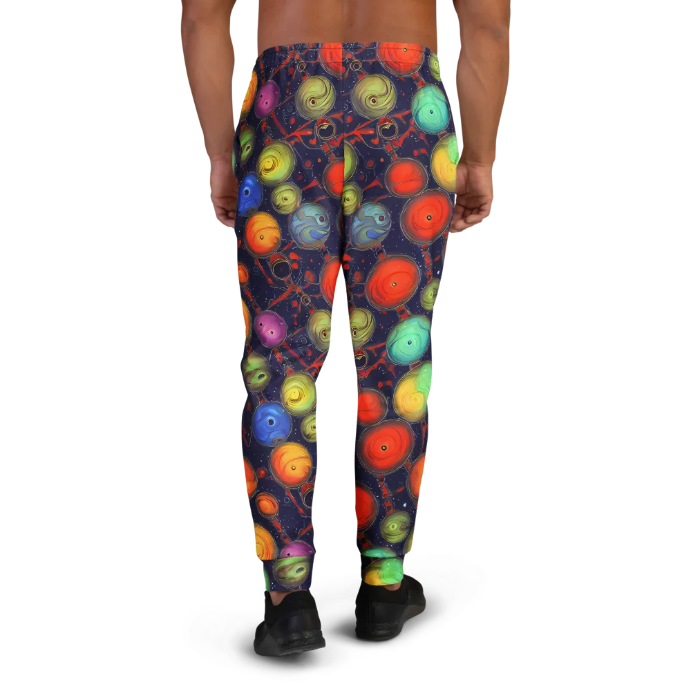 Orbiting Kaleidoscope on Men's Joggers — Back