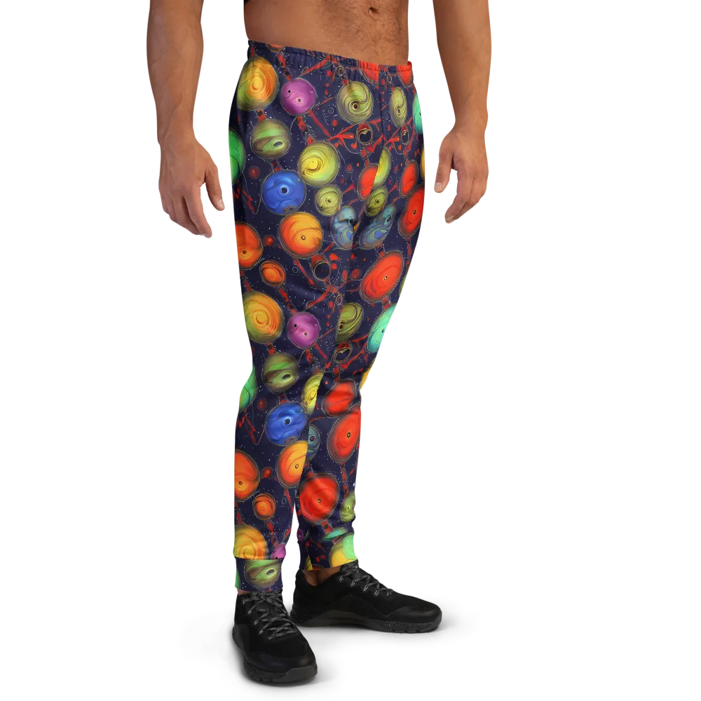 Orbiting Kaleidoscope on Men's Joggers — Right