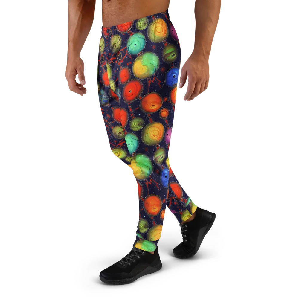 Orbiting Kaleidoscope on Men's Joggers — Left