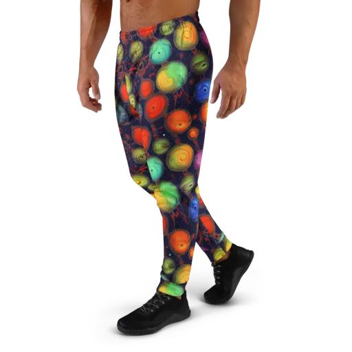 Orbiting Kaleidoscope on a Men's Joggers