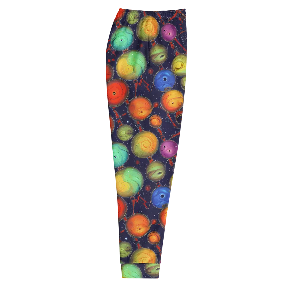 Orbiting Kaleidoscope on Men's Joggers — Right