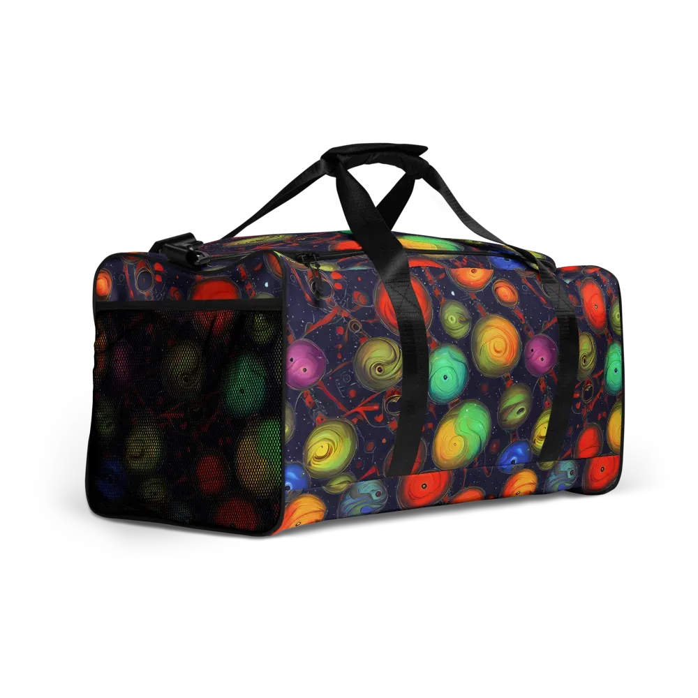 Orbiting Kaleidoscope on Duffle Bag — Right Front