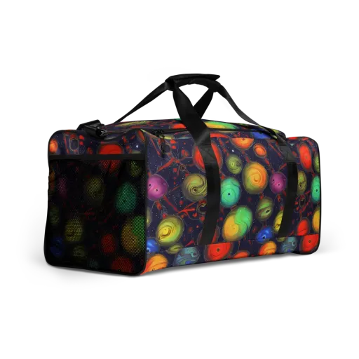 Orbiting Kaleidoscope on a Duffle Bag