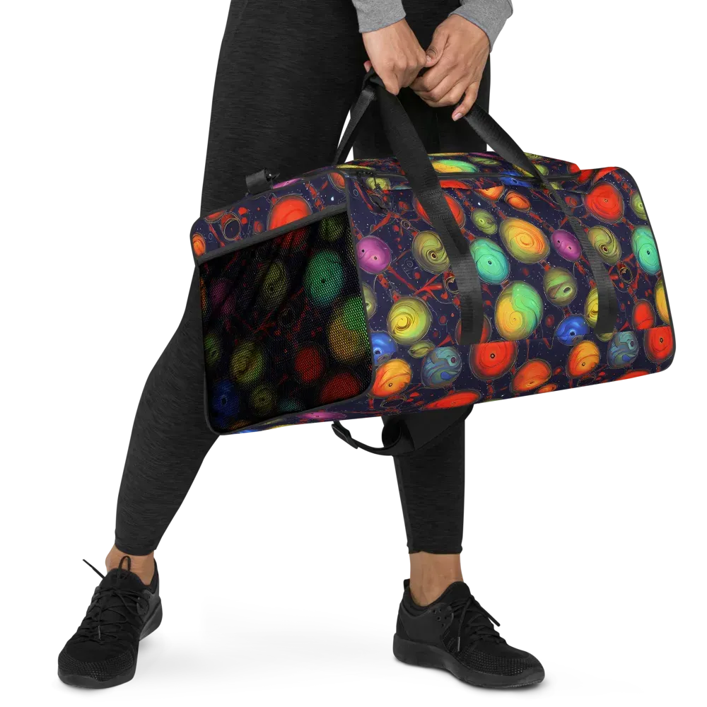 Orbiting Kaleidoscope on Duffle Bag — Right Front