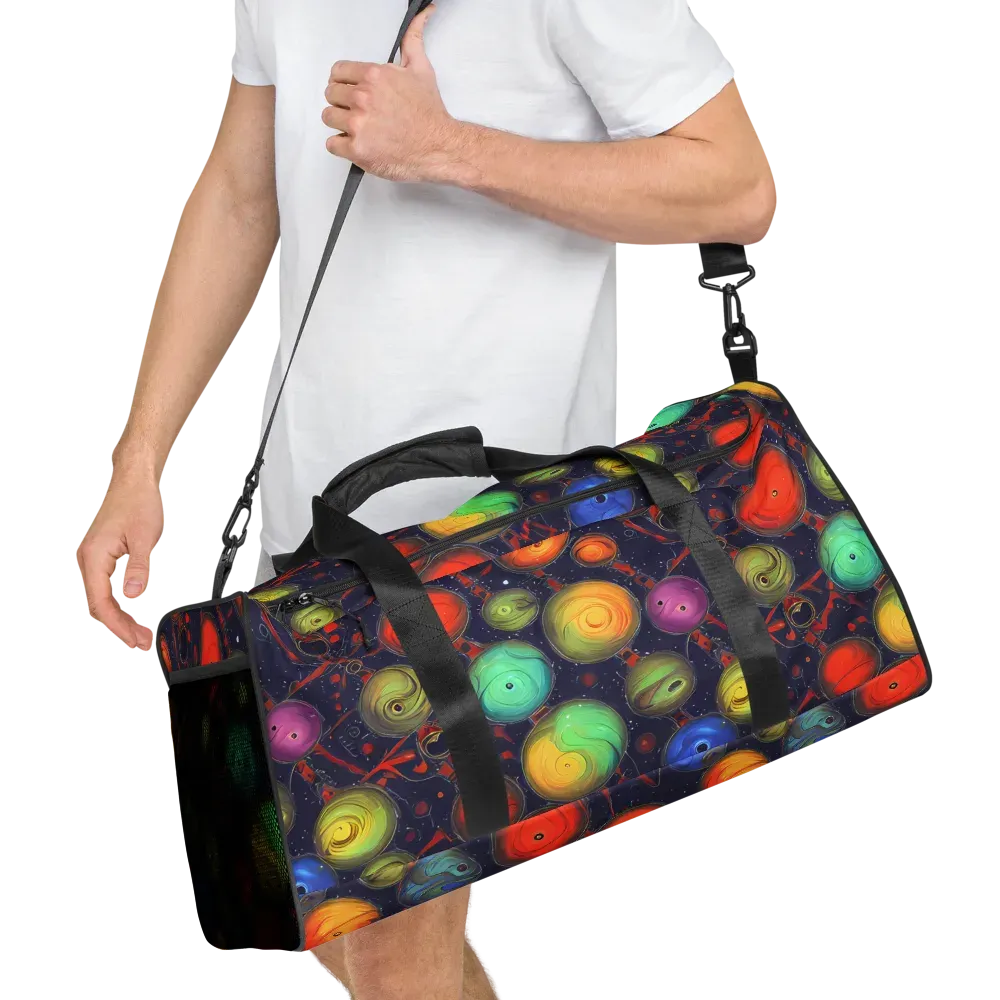 Orbiting Kaleidoscope on Duffle Bag — Right Front
