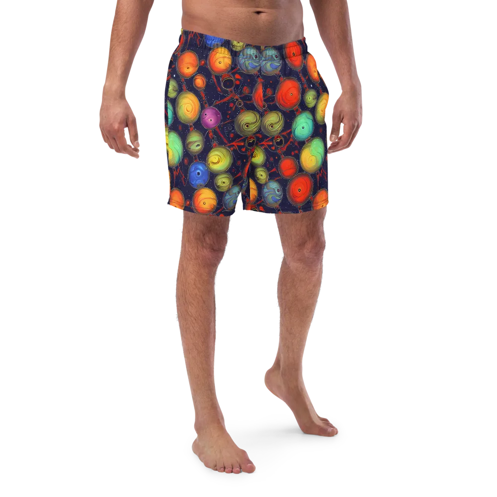 Orbiting Kaleidoscope on Swim Trunks — Front