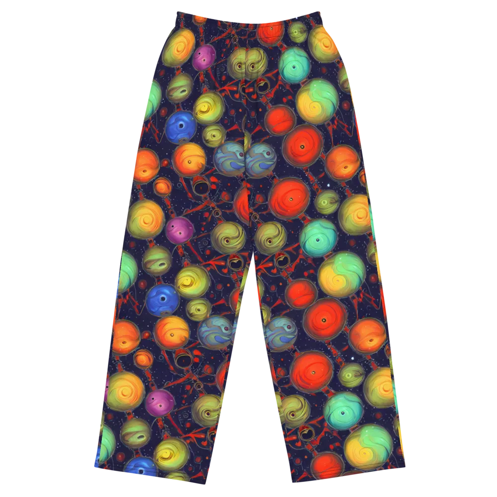 Orbiting Kaleidoscope on Wide-Leg Pants — Front