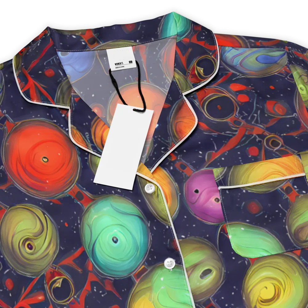 Orbiting Kaleidoscope on Women's Short Sleeve Pajama Top — Product details