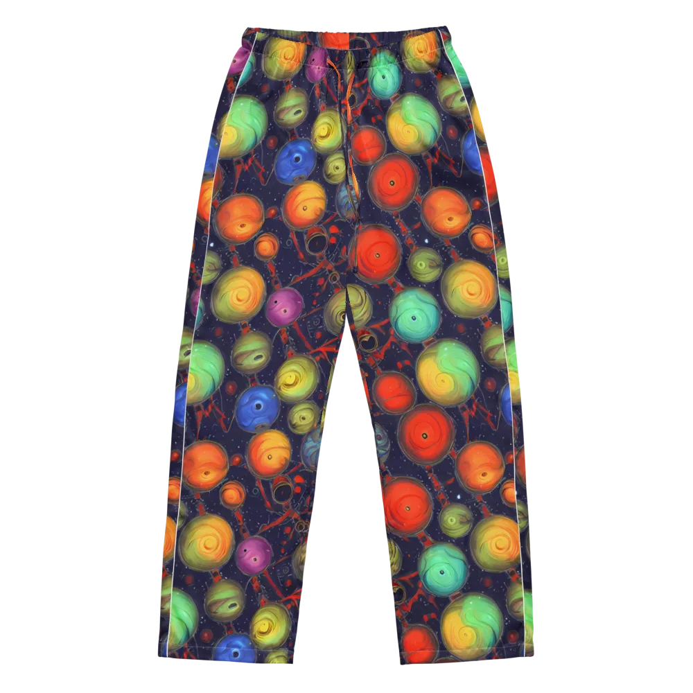 Orbiting Kaleidoscope on Women's Pajama Pants — Front