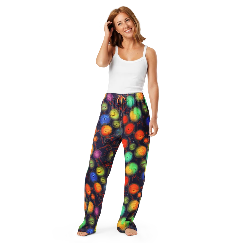 Orbiting Kaleidoscope on Women's Pajama Pants — Front