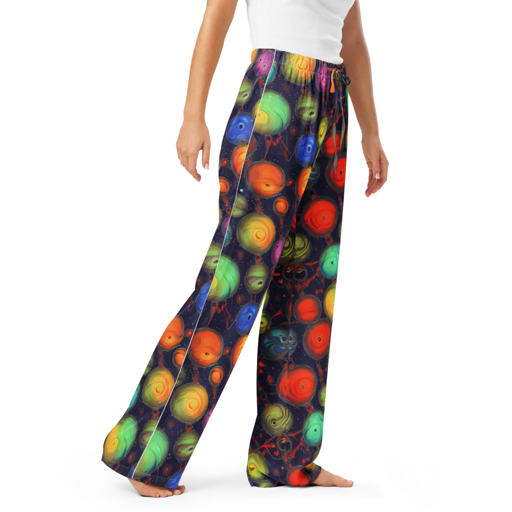 Orbiting Kaleidoscope on Women's Pajama Pants — Right Front