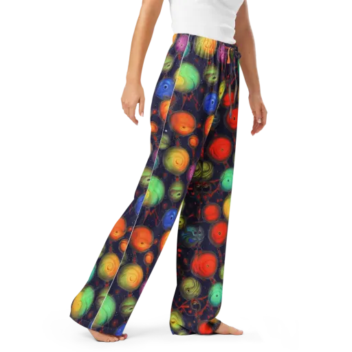 Orbiting Kaleidoscope on a Women's Pajama Pants