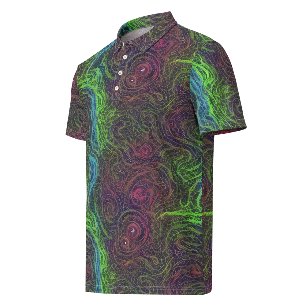 Chromatic Tangled on Men's Slim Fit Polo Shirt — Left Front