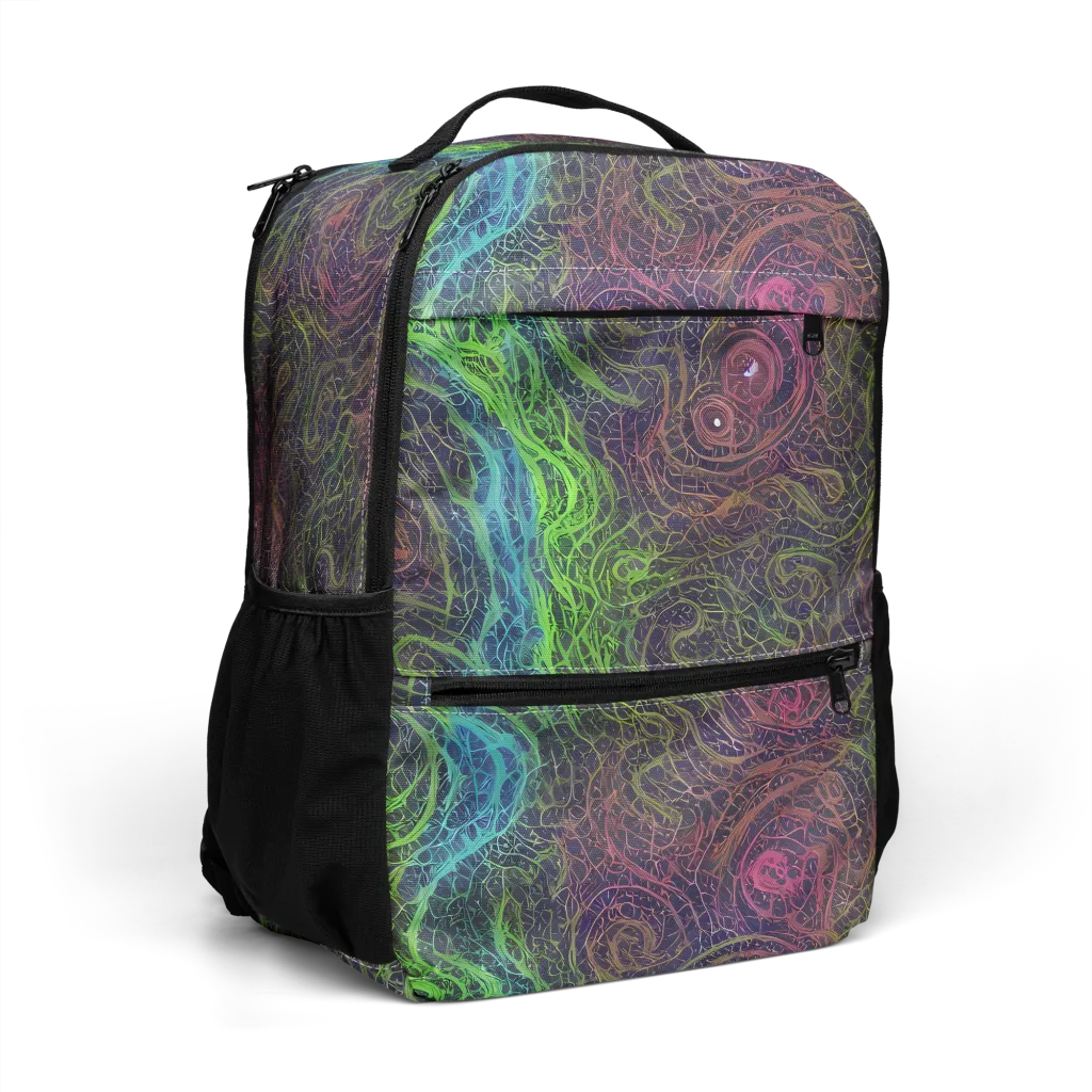 Chromatic Tangled on Utility Backpack — Right Front
