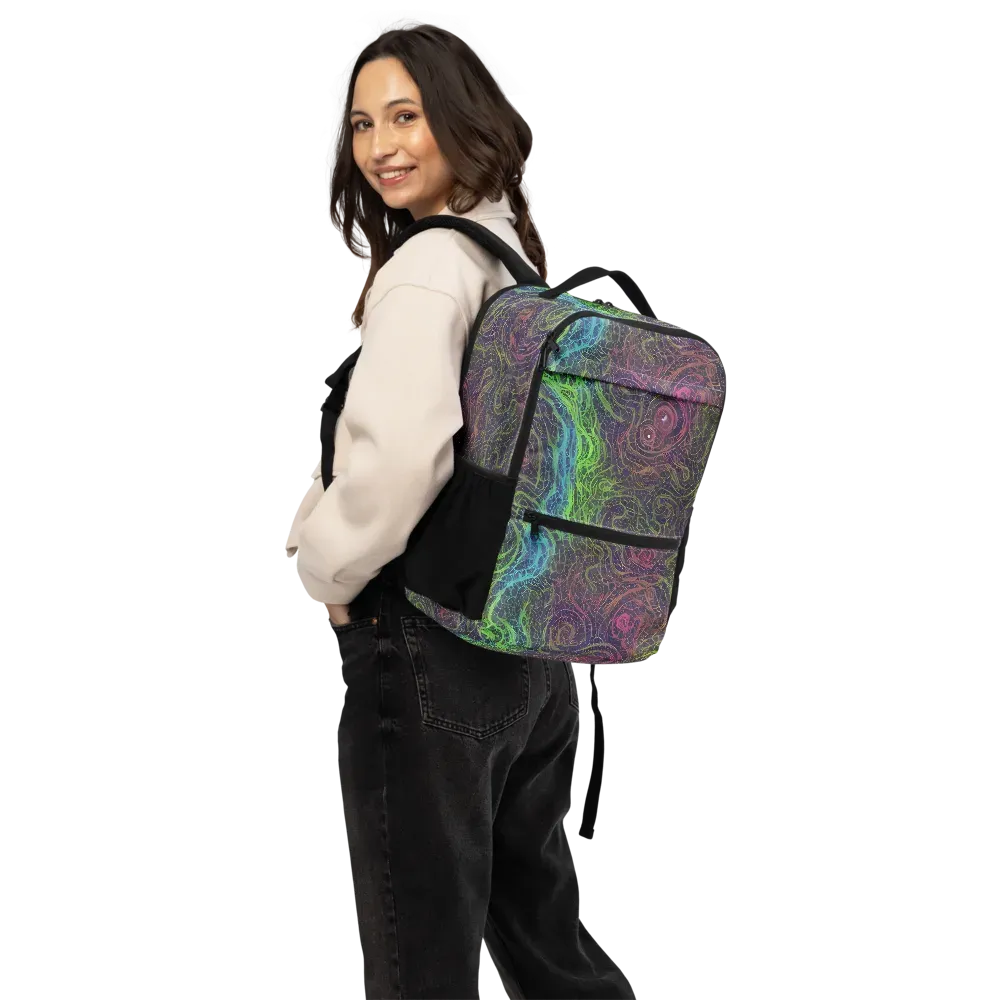 Chromatic Tangled on Utility Backpack — Back