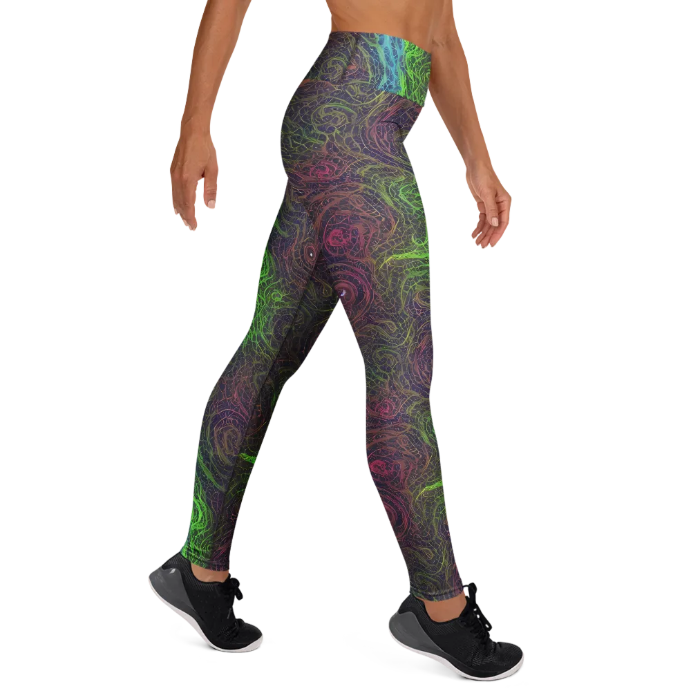 Chromatic Tangled on Yoga Leggings — Right
