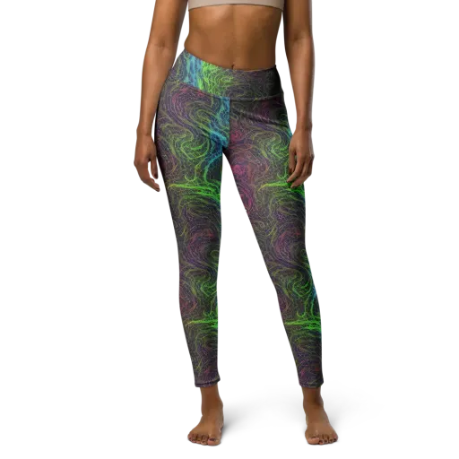 Chromatic Tangled on a Yoga Leggings