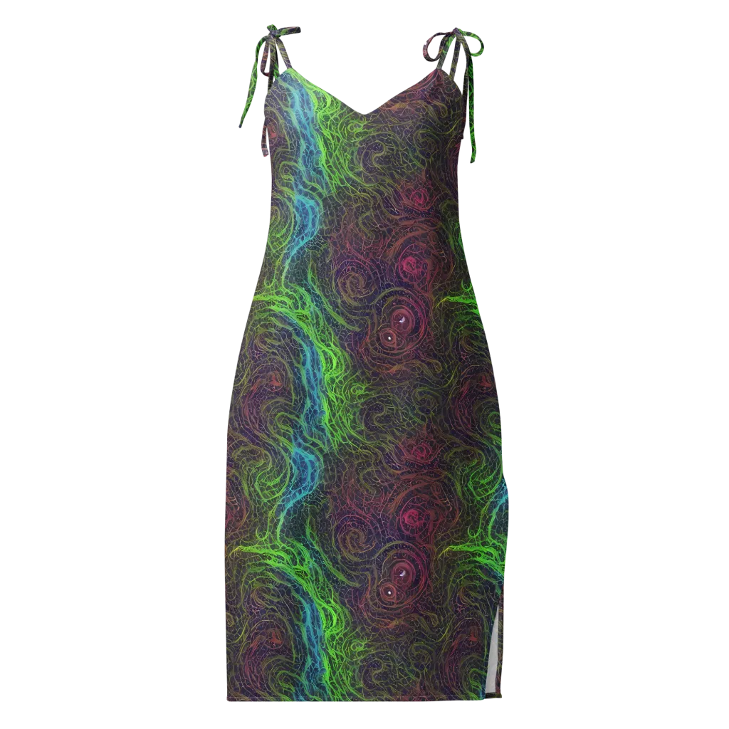Chromatic Tangled on Slip Dress — Front