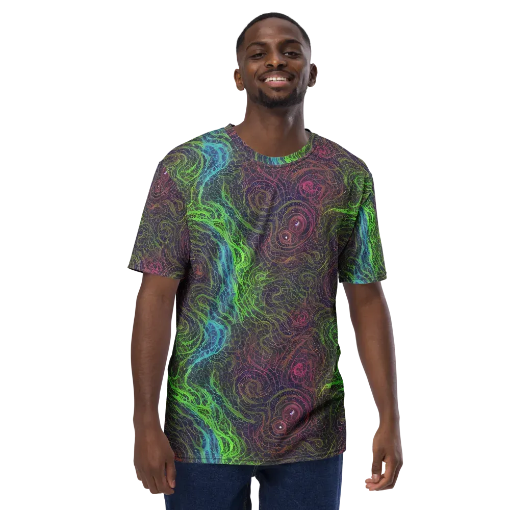 Chromatic Tangled on Men's Crew Neck T-Shirt — Front