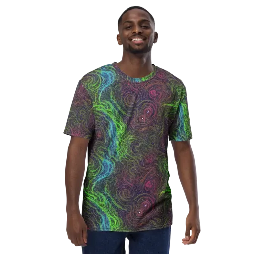 Chromatic Tangled on a Men's Crew Neck T-Shirt