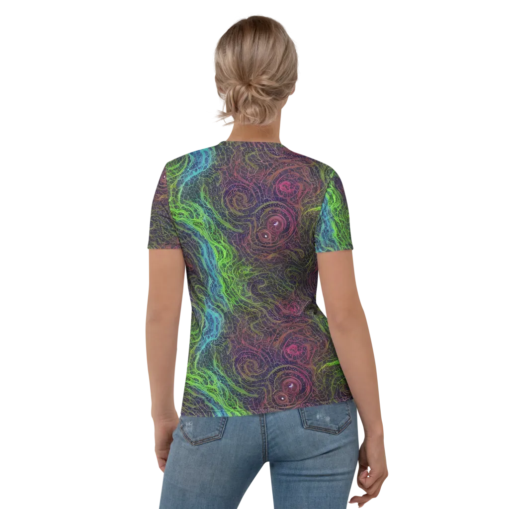 Chromatic Tangled on Women's Crew Neck T-Shirt — Back