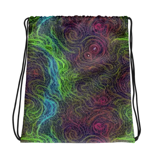 Chromatic Tangled on a Drawstring Bag
