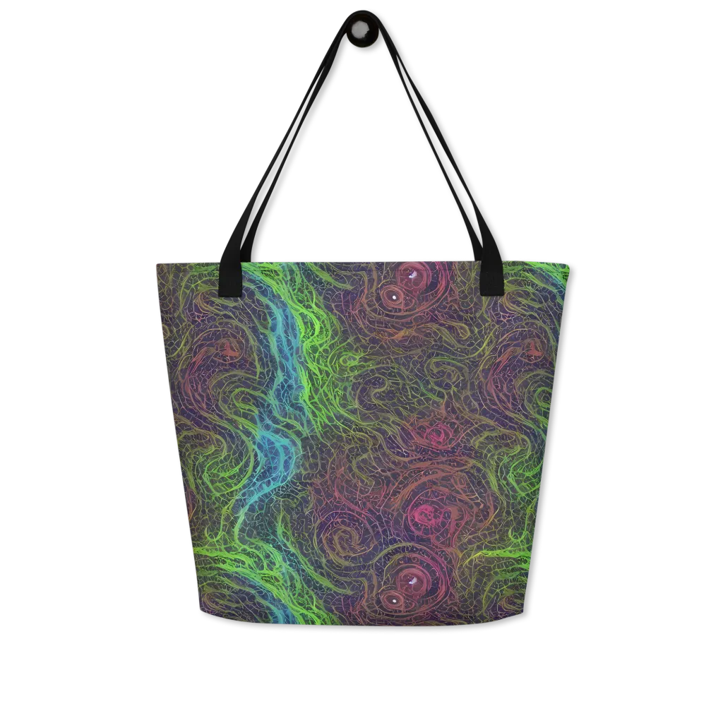 Chromatic Tangled on Large Tote Bag W/ Pocket — Front
