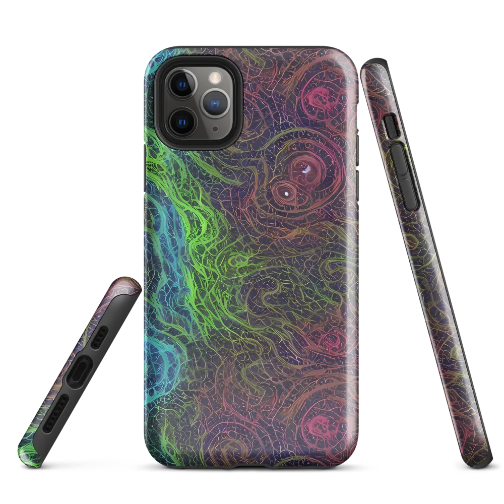 Chromatic Tangled on Tough Case for iPhone® — Front