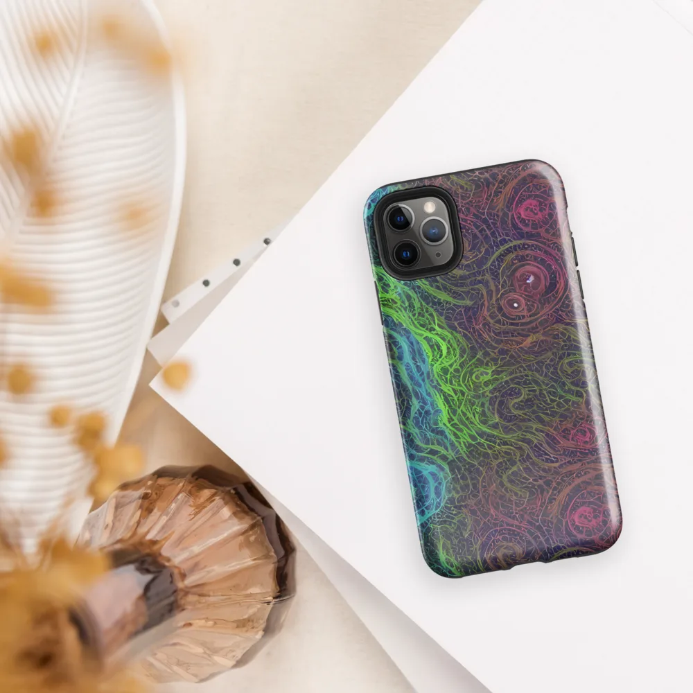 Chromatic Tangled on Tough Case for iPhone® — Front